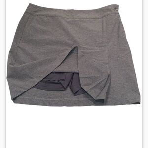 EP New York Ladies Heather Tech Skort in Mineral US size 6 Pleated Front NWT